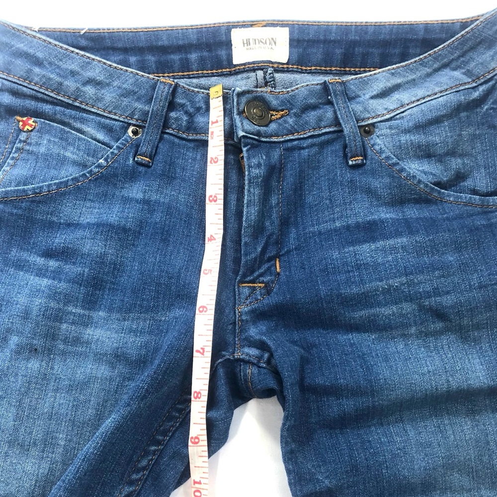HUDSON BACARA Crop Straight Cuffed Jeans SZ 24 - Picture 7 of 12